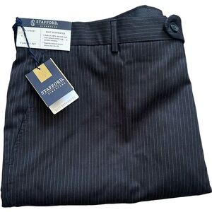 Stafford Men's Big and Tall wool Pinstripe suit pants size 42 X 30 NWT